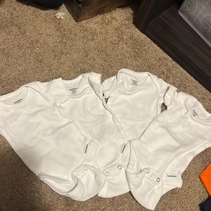 Four pack preemie onesie